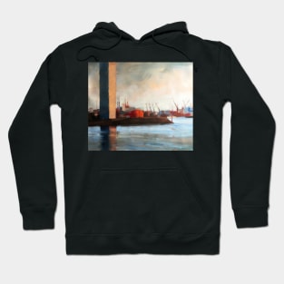 Melbourne Docklands ~ oil painting Hoodie